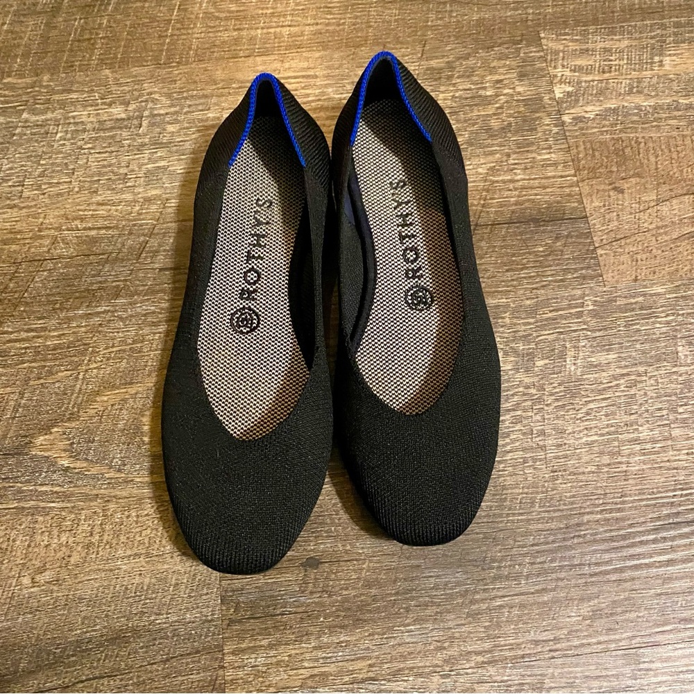 Rothy's Women's Black Knit Ballet Flats
